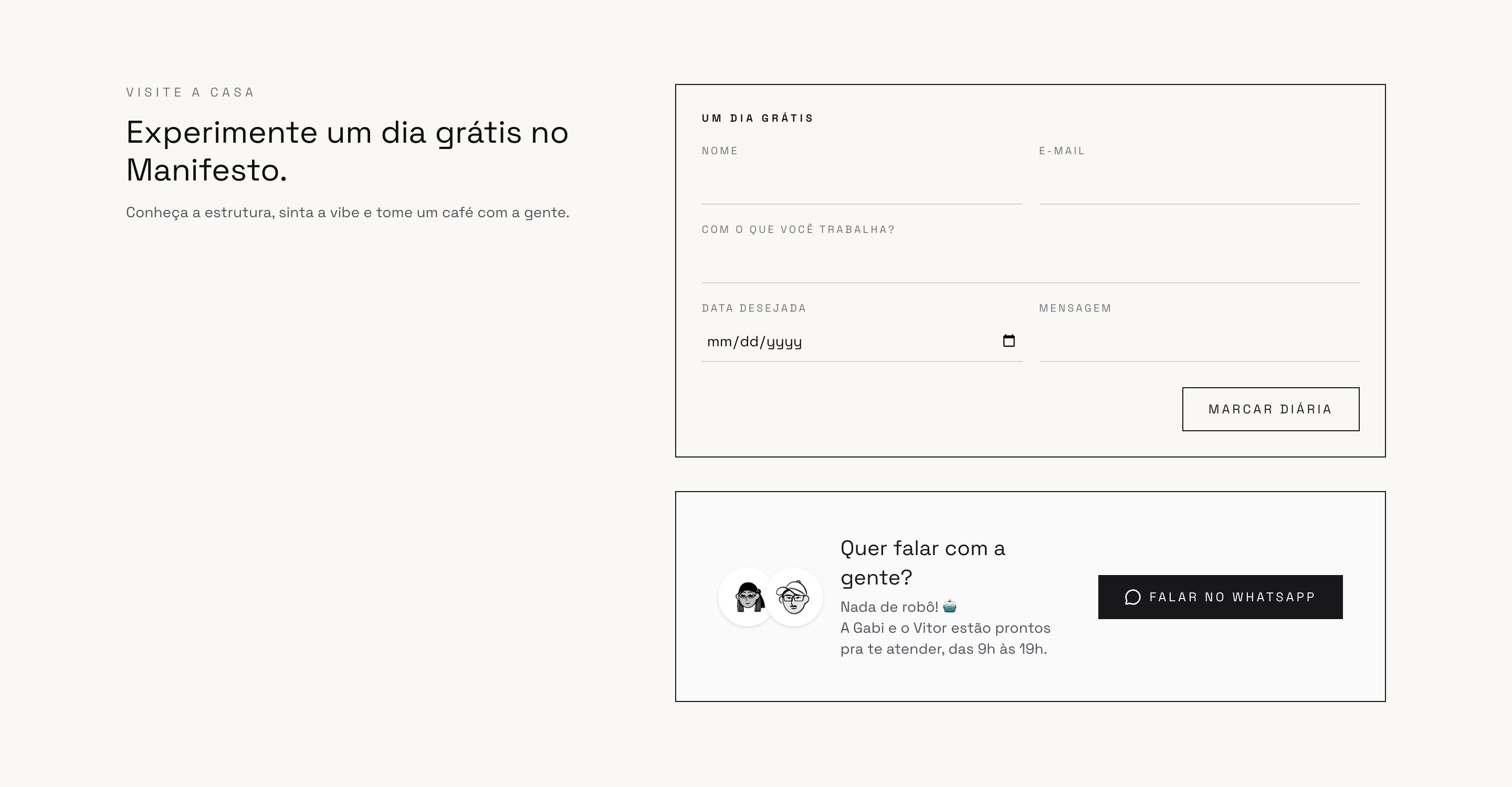 Free trial day lead form